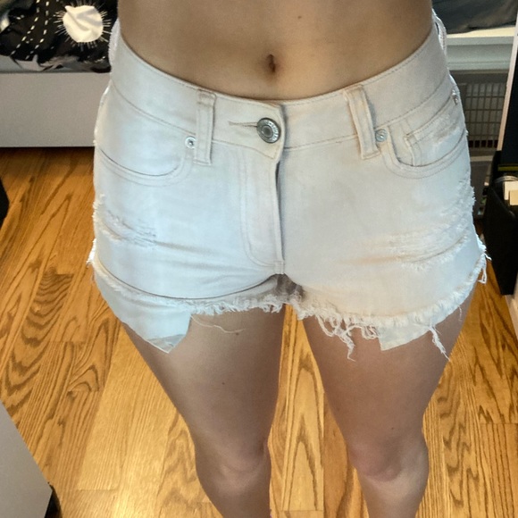Pink Dye American Eagle Jean Shorts - Picture 3 of 8